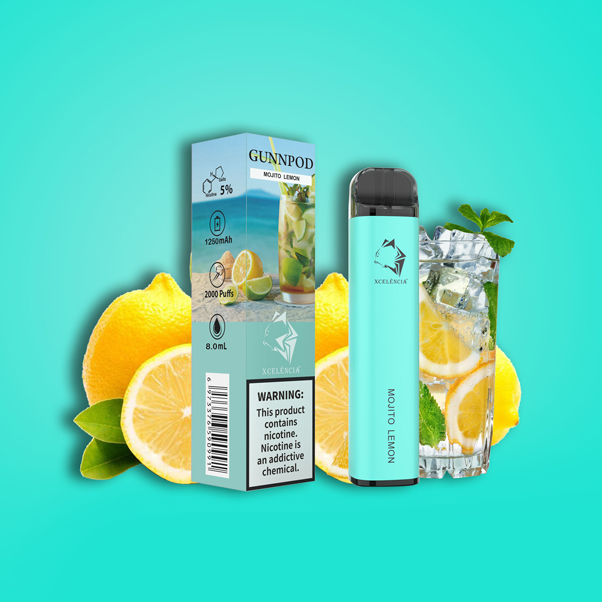 Gunnpod 2000 fufres frutas sabores vape