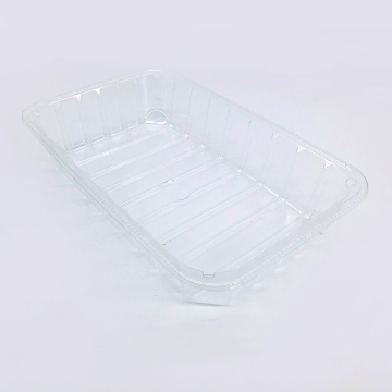 Bandeja de plástico de plántulas de vegetales de jardín transparente para exhibición de alimentos de buena calidad