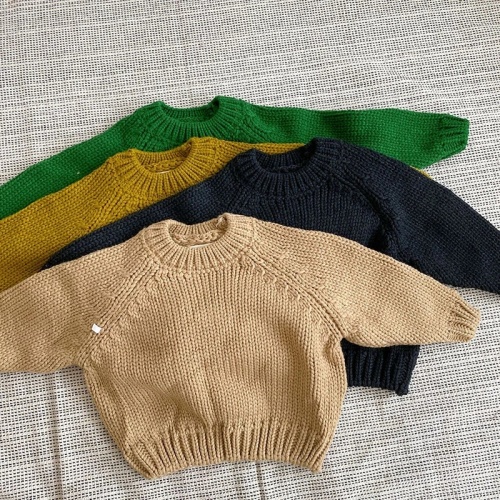 Kids Girls Sweater Knitted Casual Boys Tops