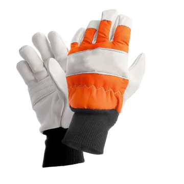 SturdyArmor Hi-Vis Anti-Cut Impact Protection Orange Industrial Lumberjack Work Chainsaw Gloves