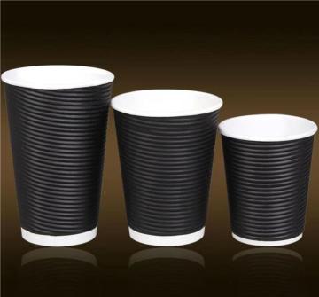 Disposable Ripple Wall Paper Cups 8oz 12oz 16oz