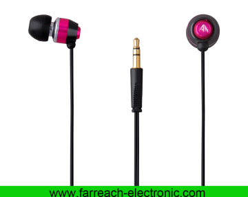 Lovely Wired Inner Plastic Earphone with Deep Bass (F-EP111)