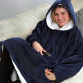 Τεμπέλης κουβέρτα τηλεόρασης υπαίθρια και ζεστό hoodie