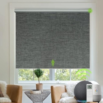 Automatic Dual Layer Rechargeable Motorized Roller Blinds for Hotel Home Office