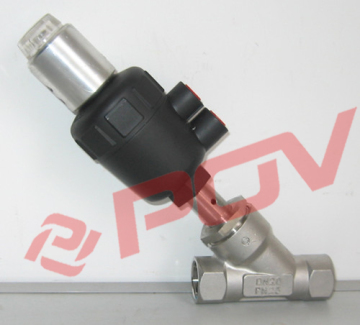 dn25 Internal thread angle seat valves with manual operating device