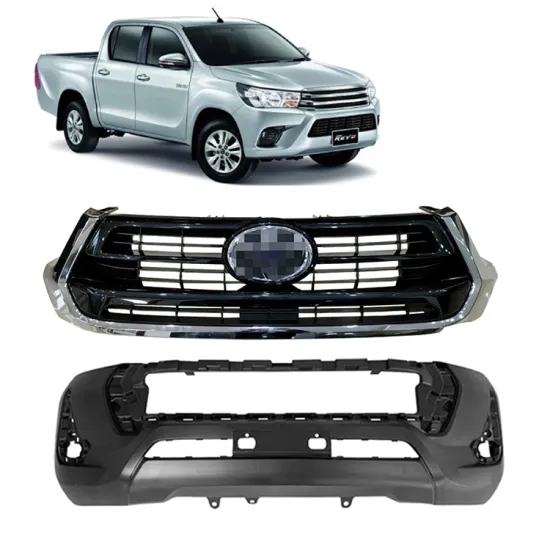 OE Quality Aftermarket Replacement Hilux Facelift Double Cab Front Grille Bumper