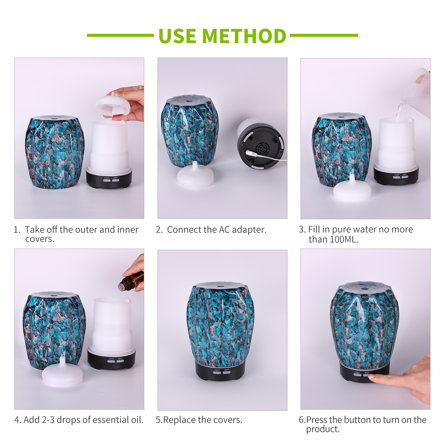 glass electric aroma diffsuer