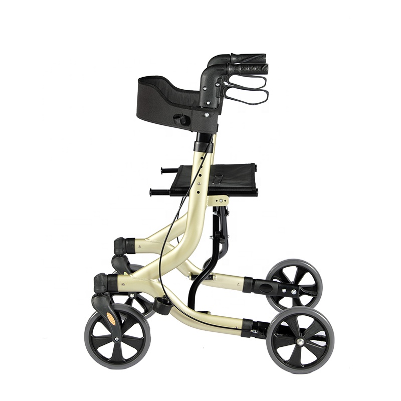 Aluminium Rollator Walker med shoppingväska