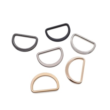 Customizable Gold Metal D-Ring Belt Buckle in D-Shaped Design for Handbags