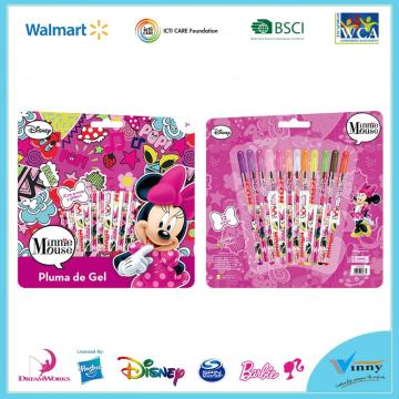 Mickey Mouse 12-elementowy długopis żelowy