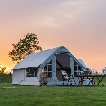 Weatherproof Inflatable Tent for 4-10 People – Large Camping Shelter