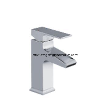 single handle brass  water fall basin mixer bathroom/public faucet