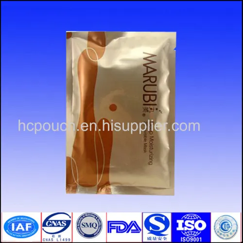 Custom Printed Facial Mask Aluminum Foil Bag 