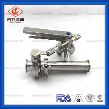 Food Grade Tee with Butterfly Valves