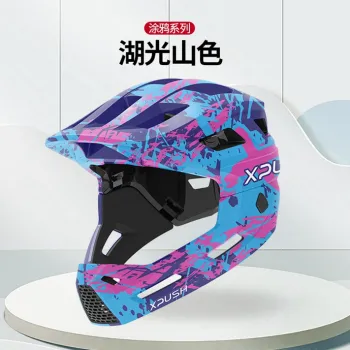 Full Face Bike Helmet Safety for Kids Biking Racing Cycling Sports Removable Full face Helmets Child
