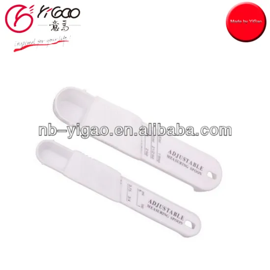 100806 cheap plastic adjustable measuring spoon