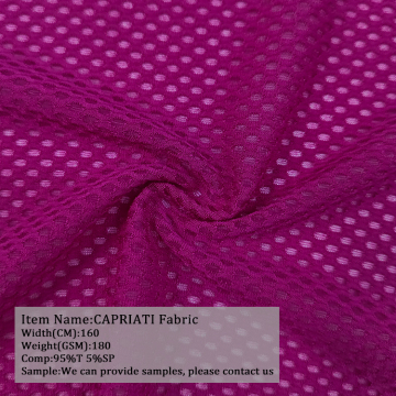 High Quality 180GSM Polyester Knitted Breathable Leisure Mesh Fabric