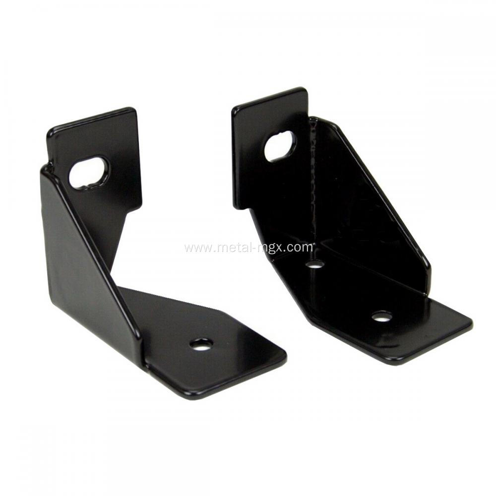 Powder Coated Black Steel Light Mount Bracket