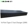 Tipo C 16 porta PD QC Charger Fast