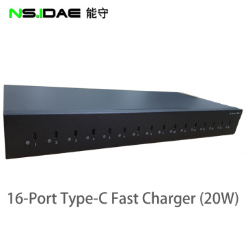 16-Port Cabinet fast charger