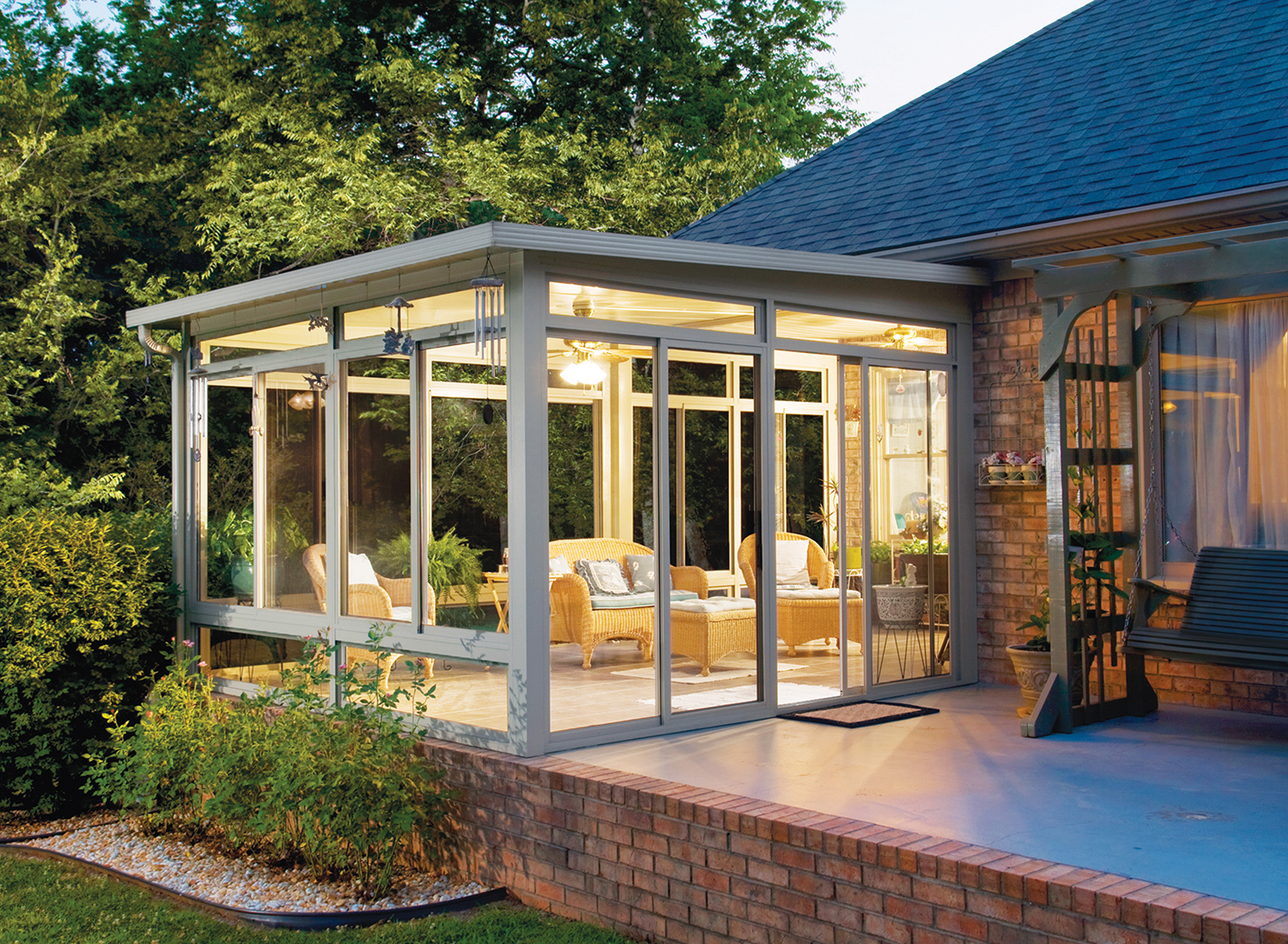 Luminum Free Standing Sunroom Glass Houses