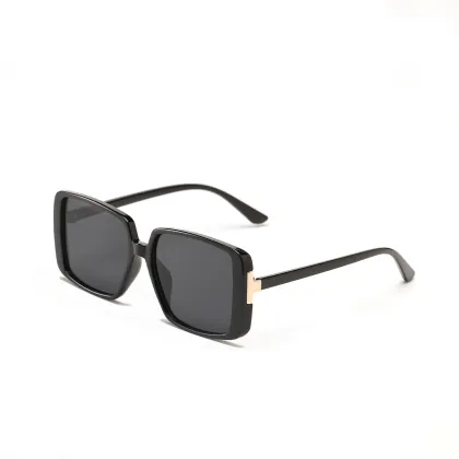Women Men Flat Top Fashion Shades Square Oversized Sunglasses