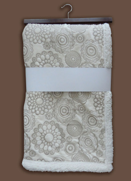 Offset Printed Micro Mink and Sherpa Throw