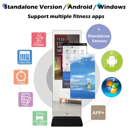 Android AI Magic Smart Fitness Mirror with Touch Screen Stand