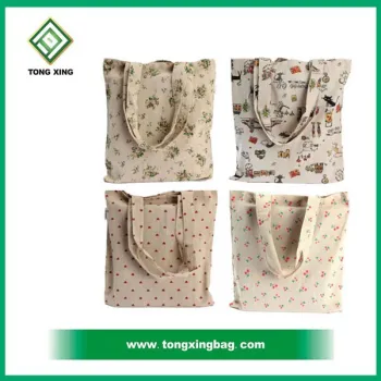 2017 Custom top quality canvas fabric messenger bag vintage canvas shopping bag