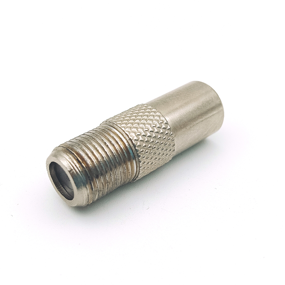F Female To TV Male Plug Coaxial Adapter