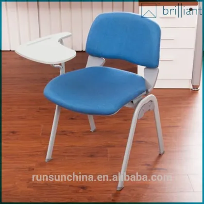3069A Top grade used conference chair ,Export thick training chair with tablet arm