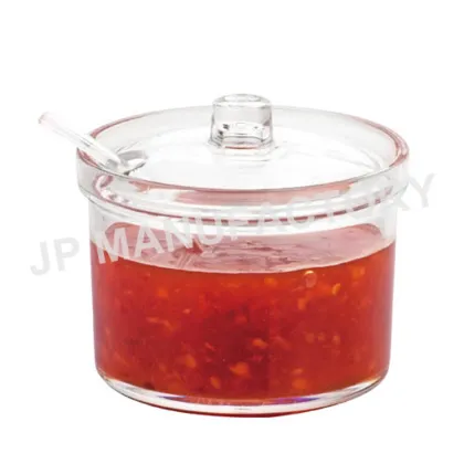 Clear Plastic Sauce Jars - Mustard, Ketchup, Dressings, Jam, Salsa, Acrylic, Chilli, Spicy, 400ml