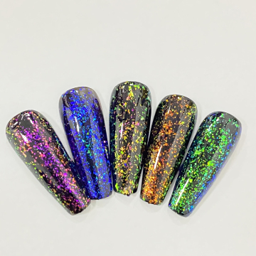 Autumn Glitter Top Coats - Clear Glitter Gel Top Coat Collection