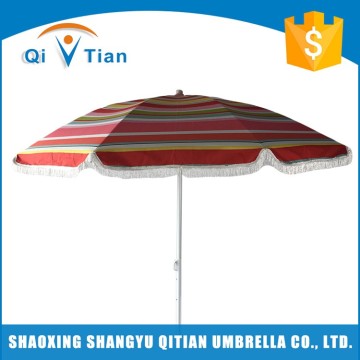 Economical custom design polyester colorful pink beach umbrella