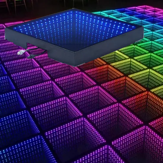 Waterproof IP67 LED Dance Floor: Portable 3D Interactive Infinity Mirror for Parties & Weddings