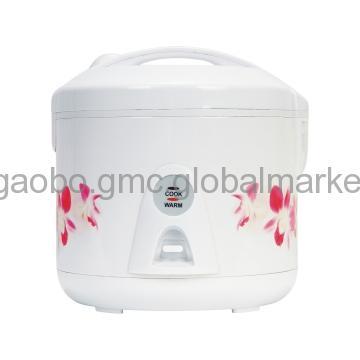 500W 1.5L White Housing with Flower Deluxe Rice Cooker