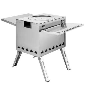 Hot Sale Camp Wood Burning Stoves Portable Camping Wood Stove with Chimney Pipes
