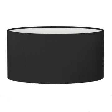 Black White Tapered Oval Fabric Lamp Shade - Cheap Factory Wholesale Price