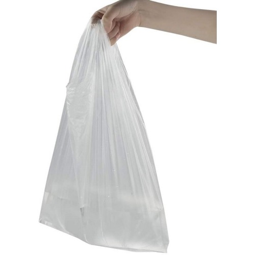 Colored HDPE Clear Waste Plastic Merchandise die cut plastic bags for shopping