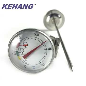 1.75'' Large Dial Kitchen Thermometer for Coffee, Milk, Cheese, and Wine