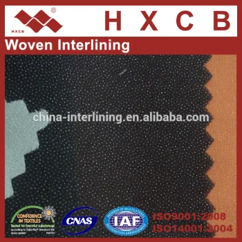 (3410)100%Polyester Plain Fusible Woven Interlining&Lining Fabric Apparel Accessories