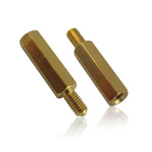 Esponja de latão parafusos redondos knurling standoff bolts