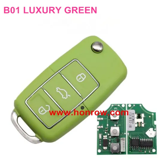 Standare car remote key B01-Luxury 3 button remote key for KD300 and KD900 to produce any model remote green color