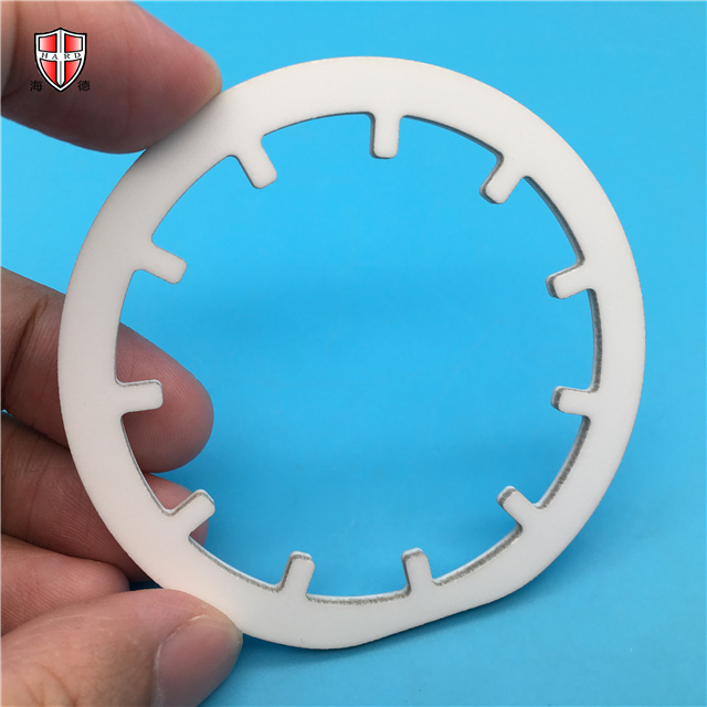 anello ingranaggio laser personalizzato in ceramica industriale ossido di alluminio
