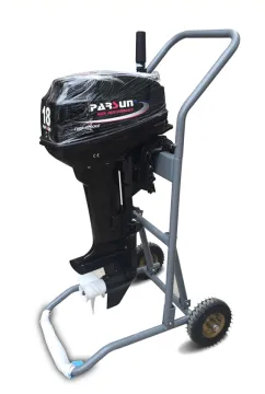 folding outboard motor carrier trolley