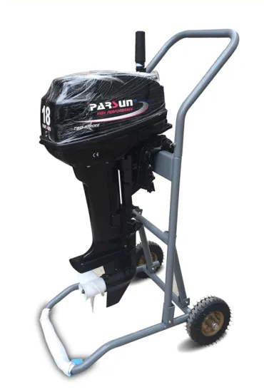folding outboard motor carrier trolley