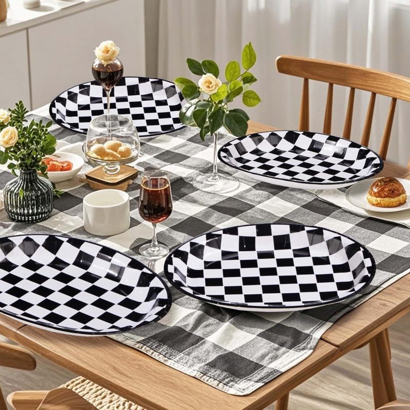 Checkerboard-shaped plate