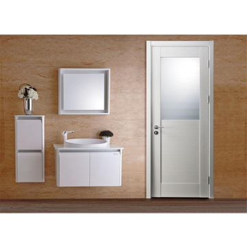 Frosted Glass White Internal Door for Bathrooms - Customized Casement Door