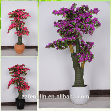 cheap silk artificia azale flowering plant bonsai wholesale for home wedding hotel indoor decoration