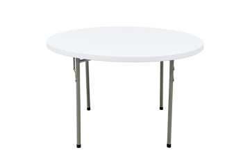 4ft round folding plastic outdoor table